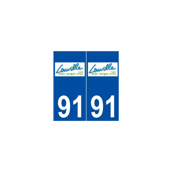91 Leuville-sur-Orge logo autocollant plaque stickers ville