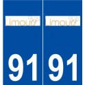91 Limours logo autocollant plaque stickers ville