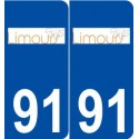 91 Limours logo autocollant plaque stickers ville