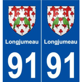 91 Longjumeau blason autocollant plaque stickers ville