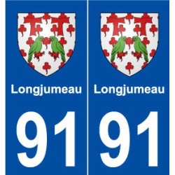 91 Longjumeau blason autocollant plaque stickers ville