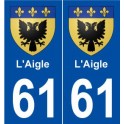 61-Adler-wappen-aufkleber typenschild aufkleber stadt