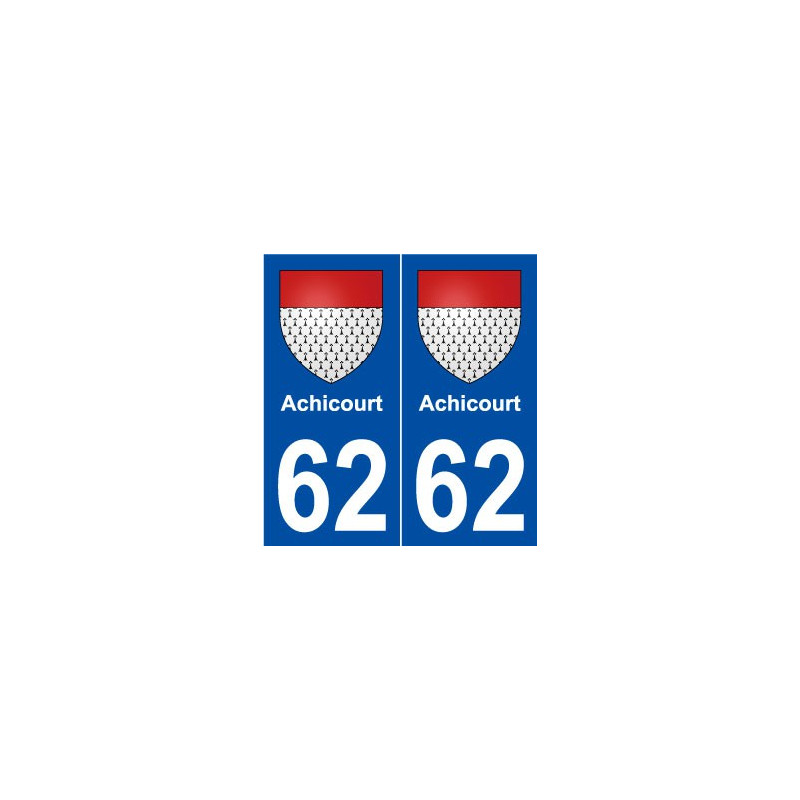 62 Achicourt blason autocollant plaque stickers ville