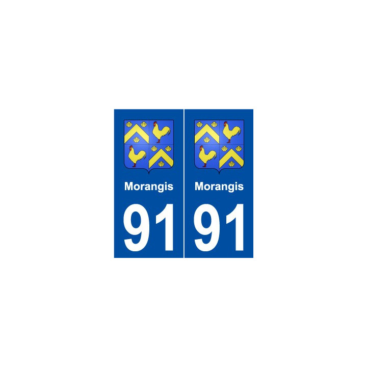 91 Morangis blason autocollant plaque stickers ville