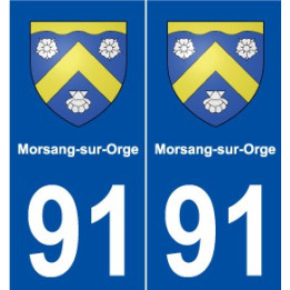 91 Morsang-sur-Orge blason autocollant plaque stickers ville