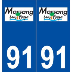 91 Morsang-sur-Orge logo autocollant plaque stickers ville