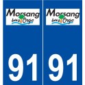 91 Morsang-sur-Orge logo autocollant plaque stickers ville