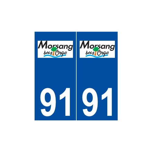 91 Morsang-sur-Orge logo autocollant plaque stickers ville