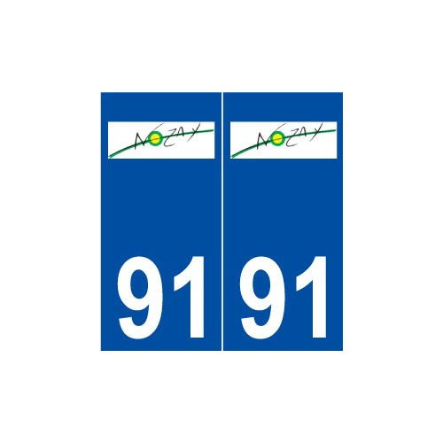 91 Nozay logo autocollant plaque stickers ville