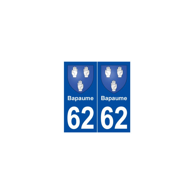 62 Bapaume blason autocollant plaque stickers ville