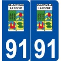 91 Ollainville logo autocollant plaque stickers ville