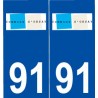 91 Orsay logo autocollant plaque stickers ville