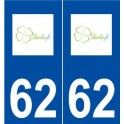 62 Barlin logo autocollant plaque stickers ville