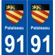 91 Palaiseau blason autocollant plaque stickers ville