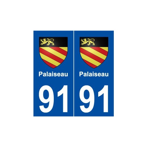 91 Palaiseau blason autocollant plaque stickers ville