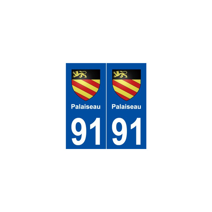 91 Palaiseau blason autocollant plaque stickers ville