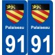 91 Palaiseau blason autocollant plaque stickers ville