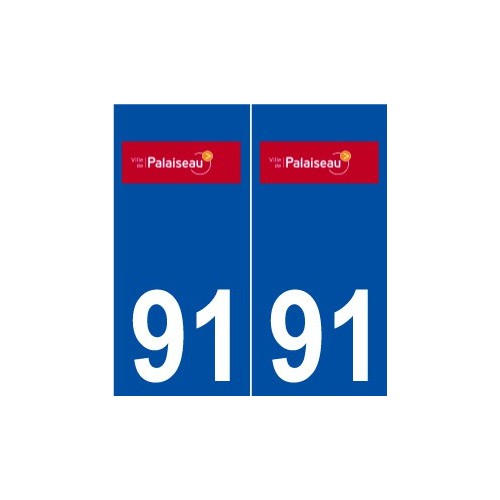 91 Palaiseau logo autocollant plaque stickers ville
