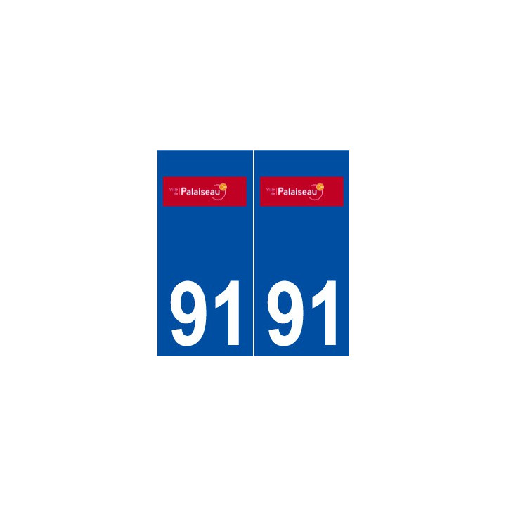 91 Palaiseau logo autocollant plaque stickers ville