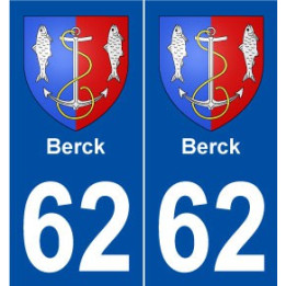 62 Berck blason autocollant plaque stickers ville