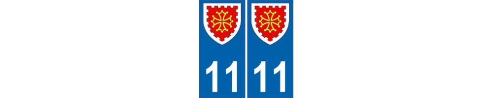 Aufkleber plakette ez 11 departement Aude