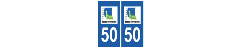 Sticker plaque immatriculation departement 50 Sleeve