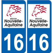 16 Charente autocollant