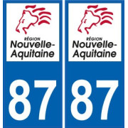 87 Haute-Vienne autocollant