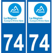 74 Haute-Savoie autocollant