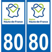 80 Somme autocollant
