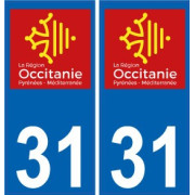 31 Haute-Garonne autocollant