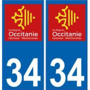 34 Hérault autocollant