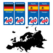 drapeau Europe pays plaque